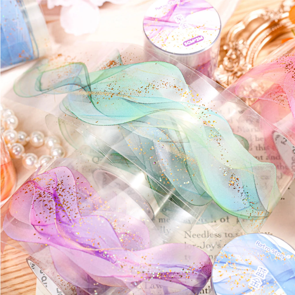 200 cm PET Washi Tape Decorative Adhesive Tapes School Journal Supplies Gold Foil Scrapbooking Japanese Stationery Masking Tapes