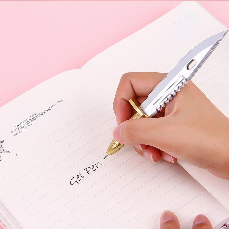 1 Piece Lytwtw's Stationery Office Creative Phoenix Sword Gel Pen School Supply Handle Gift Lovely Chinese Style Vintage