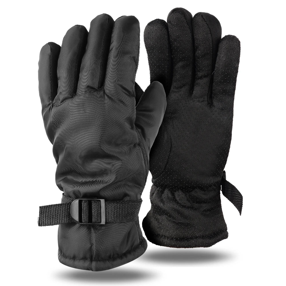 Thicken Winter Cycling Gloves Men Outdoor Waterproof Skiing Riding Motorcycle Warm Mitten Non-slip Glove Thermal Sport Mittens