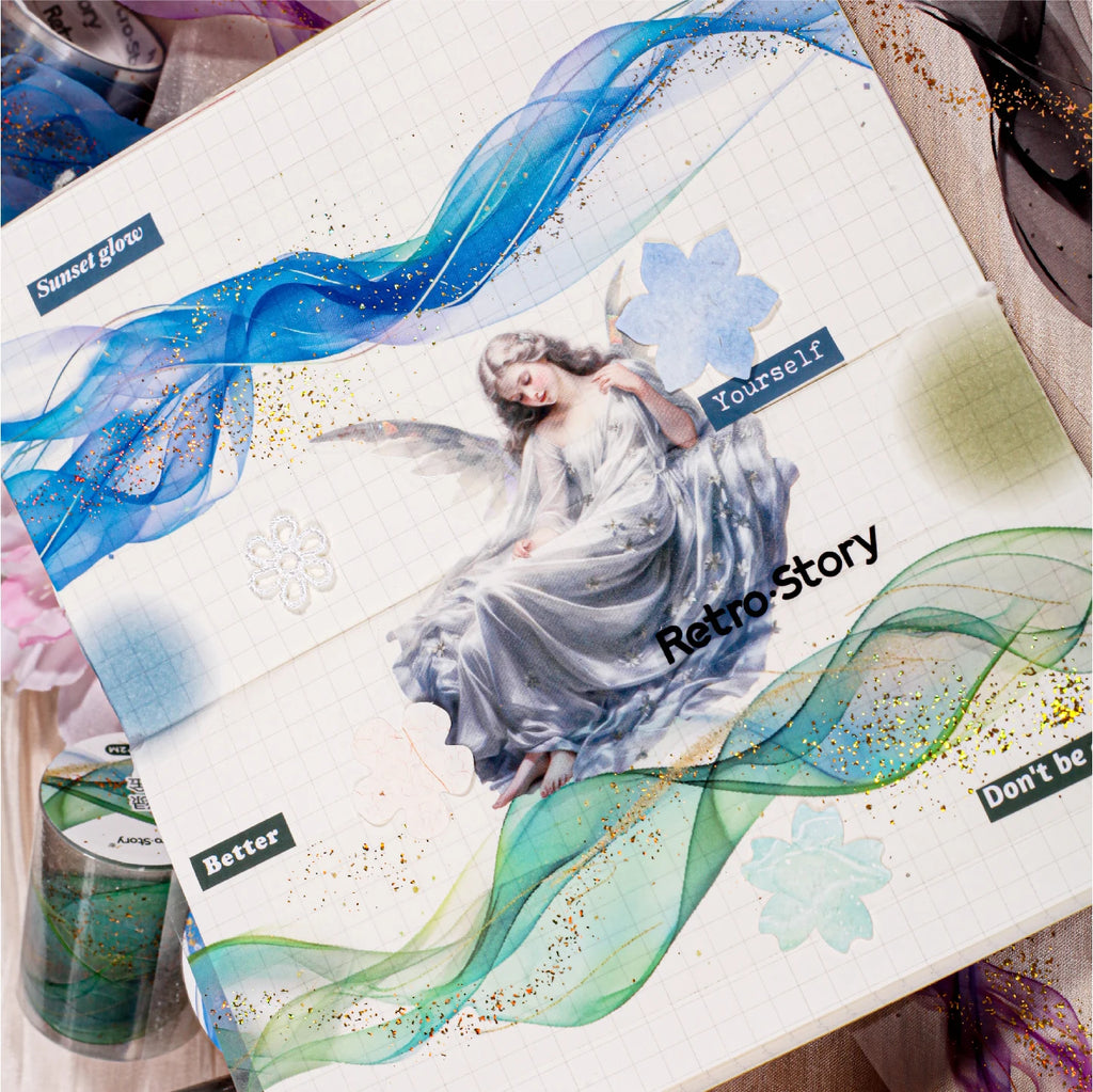 200 cm PET Washi Tape Decorative Adhesive Tapes School Journal Supplies Gold Foil Scrapbooking Japanese Stationery Masking Tapes