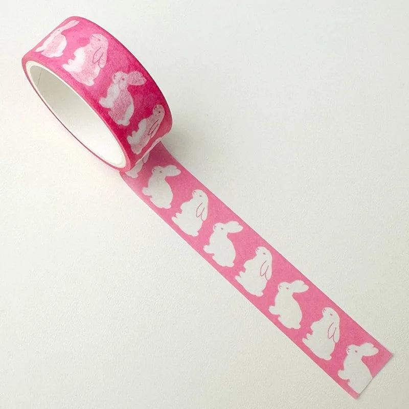 Korean Ins Cute Penguin Tapes DIY Washi  Cartoon Rabbit Paster Girls Phone Decoration Material Scrapbook Journal Creative Decals