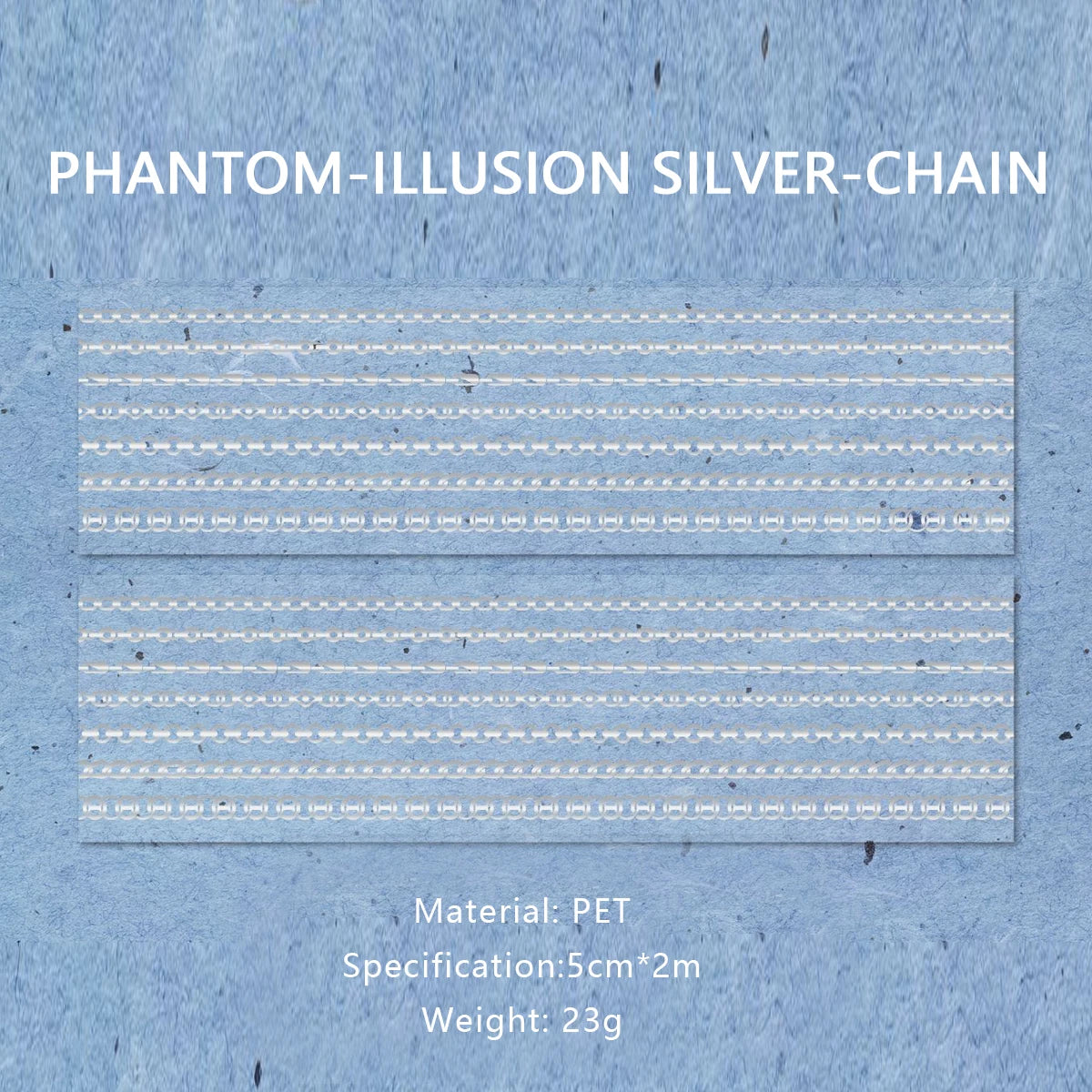 1Roll Decorative Adhesive tapes magic shadow and chain trail masking tapes Junk Journal Scrapbooking stikcers DIY