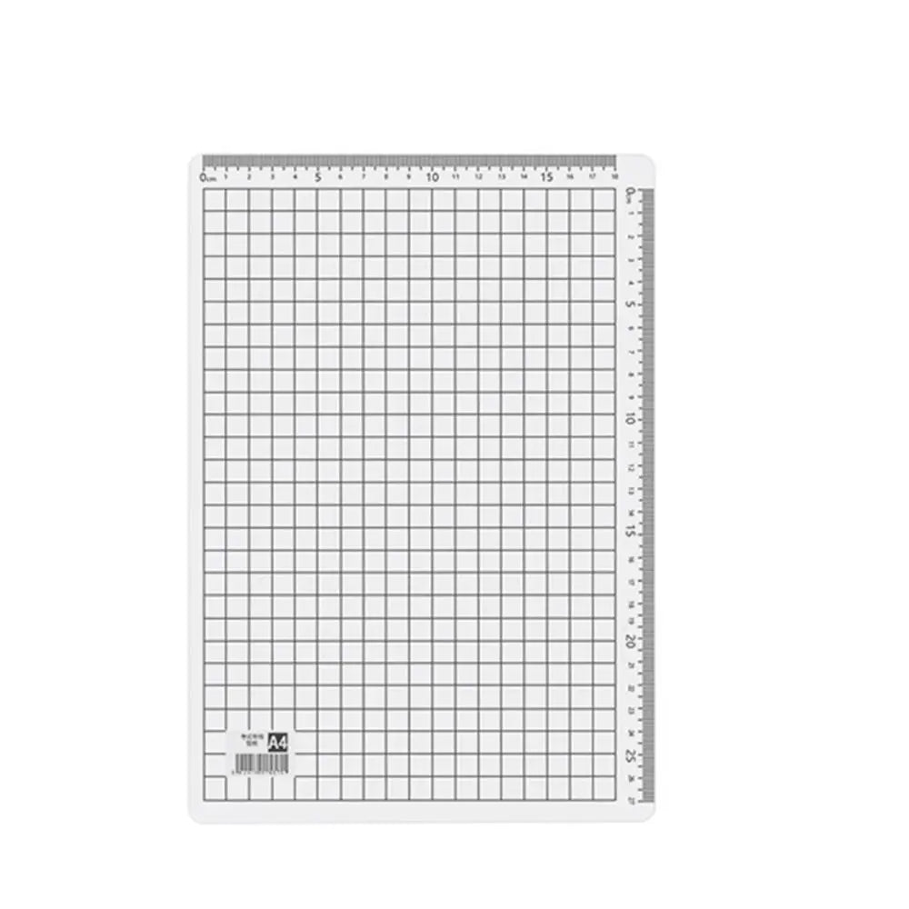 Anti Slip Pad Grid Sewing Cutting Mats PVC Grid Scale Transparent Ruler Board Waterproof A4 Writing Drawing Desk Pad