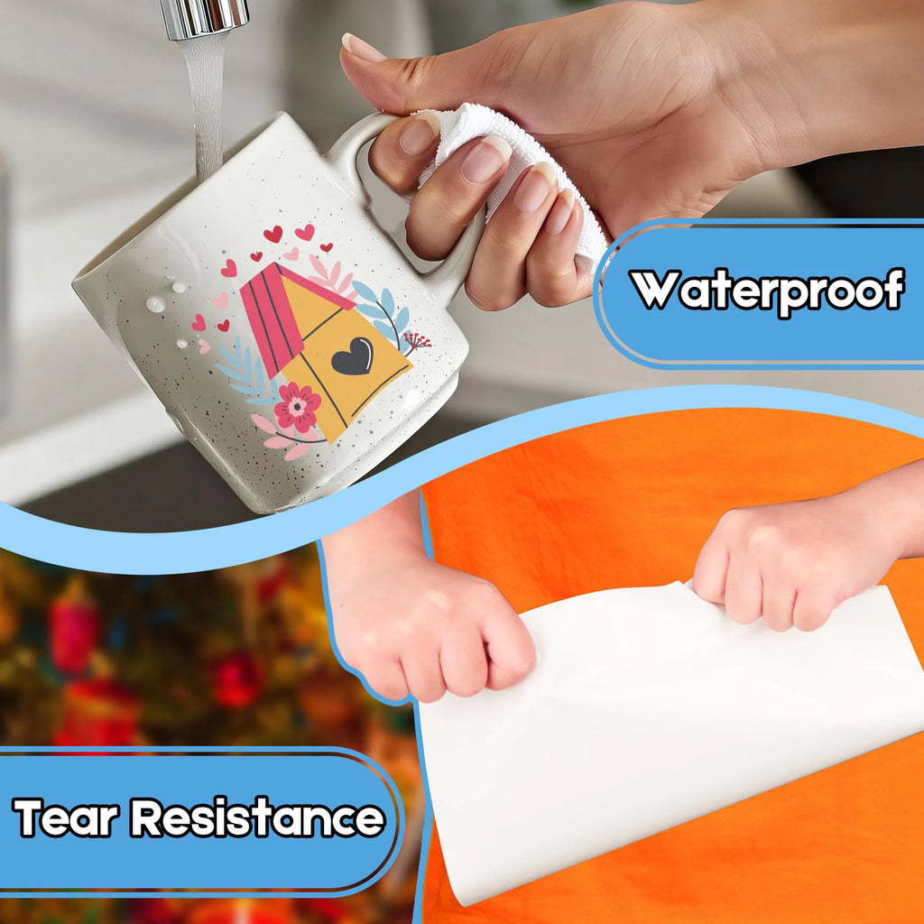 20 Sheets A4 Size Printable Clear Sticker Self-Adhesive Paper Waterproof Transparency Vinyl Sticker Only For Laser Printer