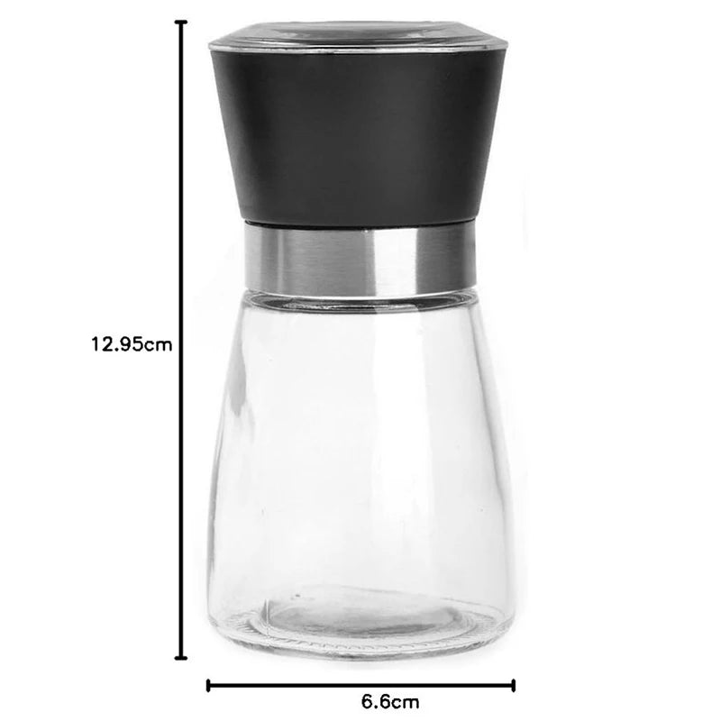 2/1Pcs Manual Salt Pepper Grinder Pepper Grinder Salt Grinder Stainless Steel Salt and Pepper Shakers Kitchen Mills Accessories