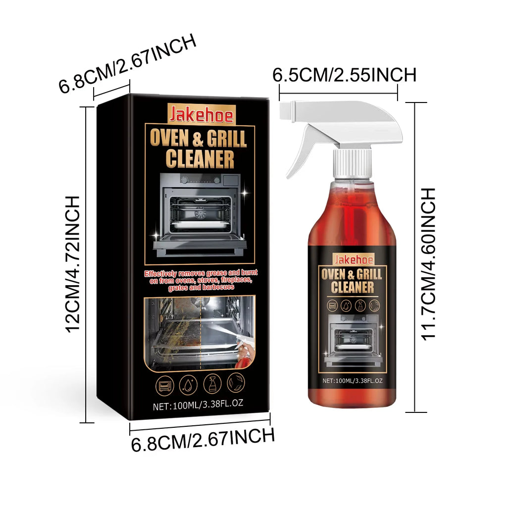 Powerful Oven & Grill Cleaner Foam Spray Decontamination Deodorization Oil Removal Agent for Cooking Tool Efficiency Cleaning