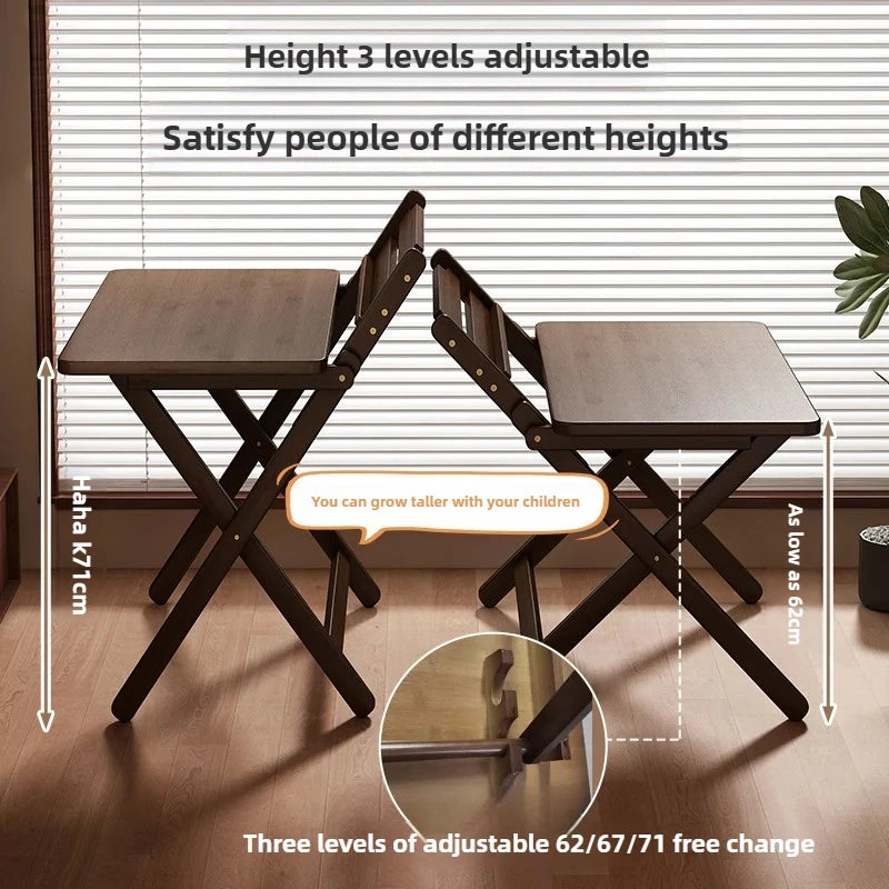 Foldable Study Desk | Space Saving Workstation with Adjustable Shelf & Multi-Function Laptop Table for Small Dorm Spaces‌