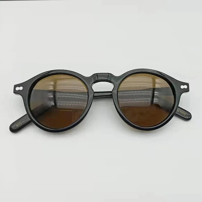 Polarized Sunglasses Men Brand Johnny Depp Sun Glasses Lens Woman Luxury Vintage Acetate Driver's Shade