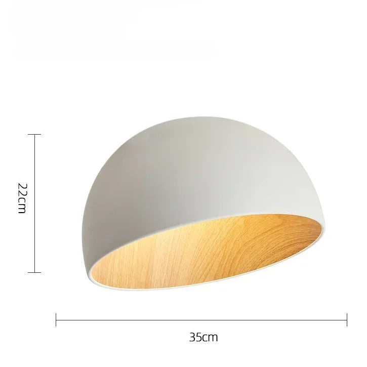 Nordic Bedroom Ceiling Light Creative Casual Personalized Slanted Wood Grain Japanese Style Master Bedroom Lighting Fixture