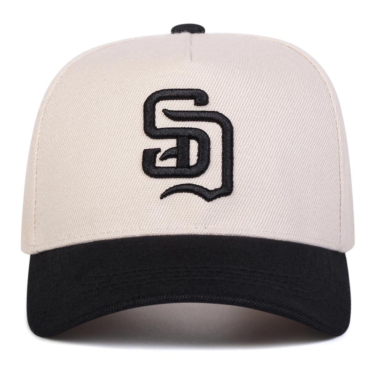 Unisex SD Letter Embroidery Baseball Caps Adjustable Casual Hats Spring and Autumn Outdoor Sunscreen Hat