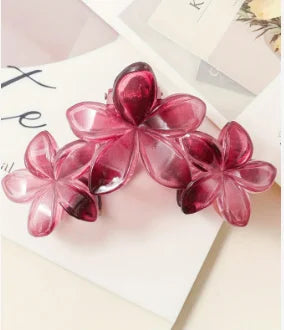 1/2Pcs temperament flower shark clip sweet egg flower grab clip elegant party ponytail clip fashionable hair clip