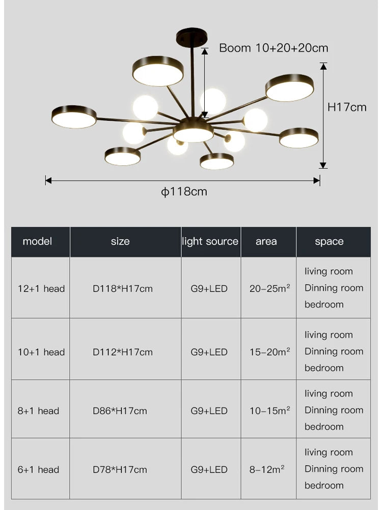 Postmodern ceiling light Creative Snowflake glass ball ceiling lamp For Bedroom Lighting children's living room luxury lighting