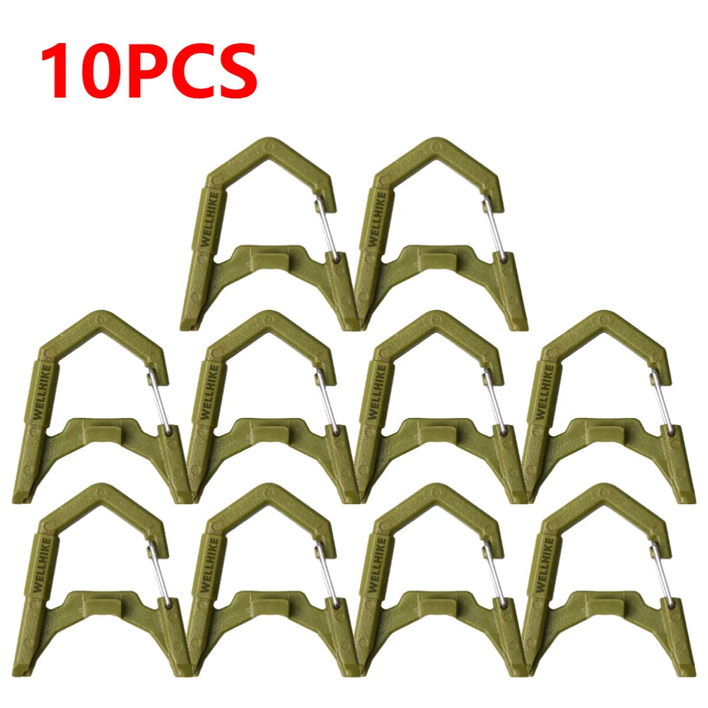 1-10pcs GZ Lamp Carabiner ABS Camping Lantern Hanging Buckle GZ Lantern Spring Buckle GZ Camping Light Accessories