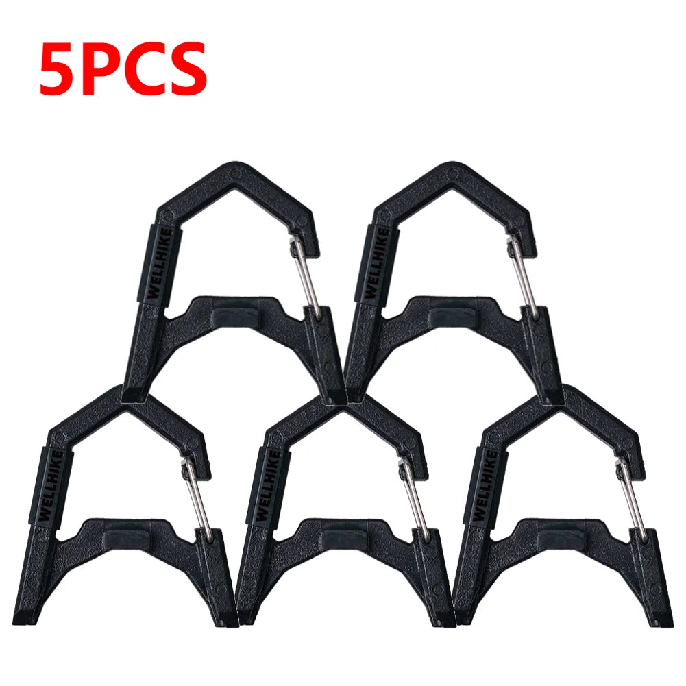 1-10pcs GZ Lamp Carabiner ABS Camping Lantern Hanging Buckle GZ Lantern Spring Buckle GZ Camping Light Accessories