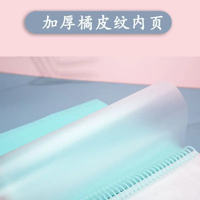 A4 Page 20/30/40 48 Hole Coil Rope Binding Information Book Student Exam Paper Office Stationery Supplies File Folders Organizer