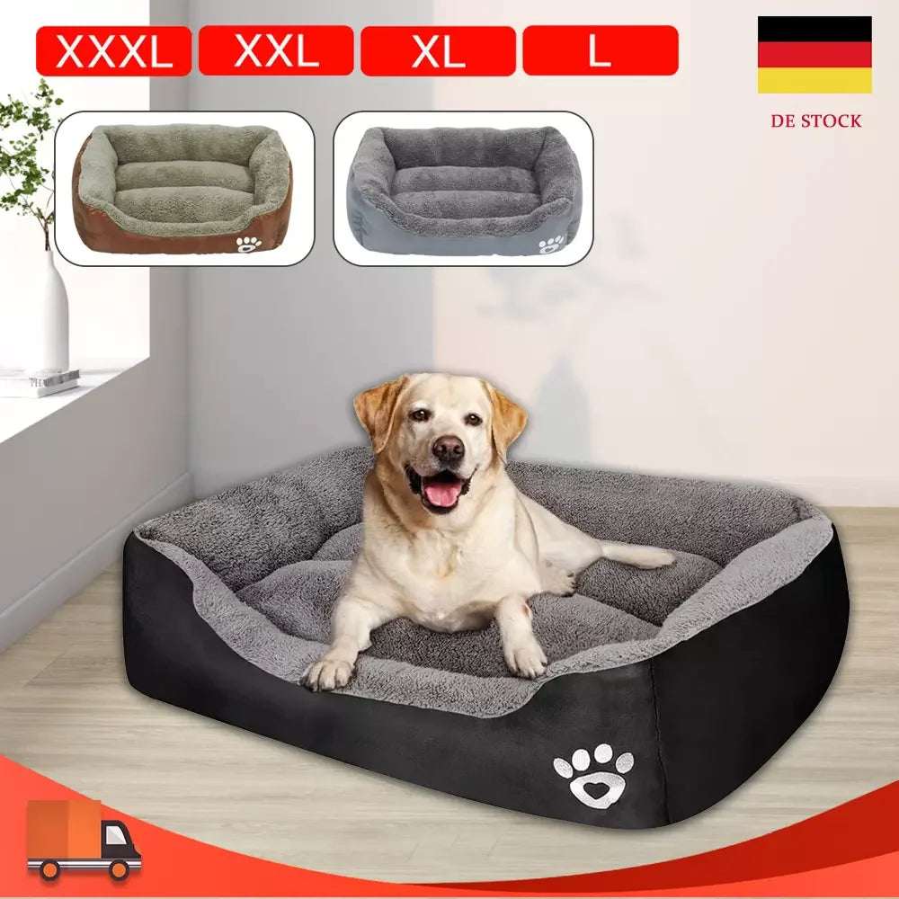 [EU Stock] M-2XL Dog Bed Sofas Plush Kennel Washable Cat Mat Mattress Pet Cushion Dog Bed Warm House Autumn Winter Pet Supplies