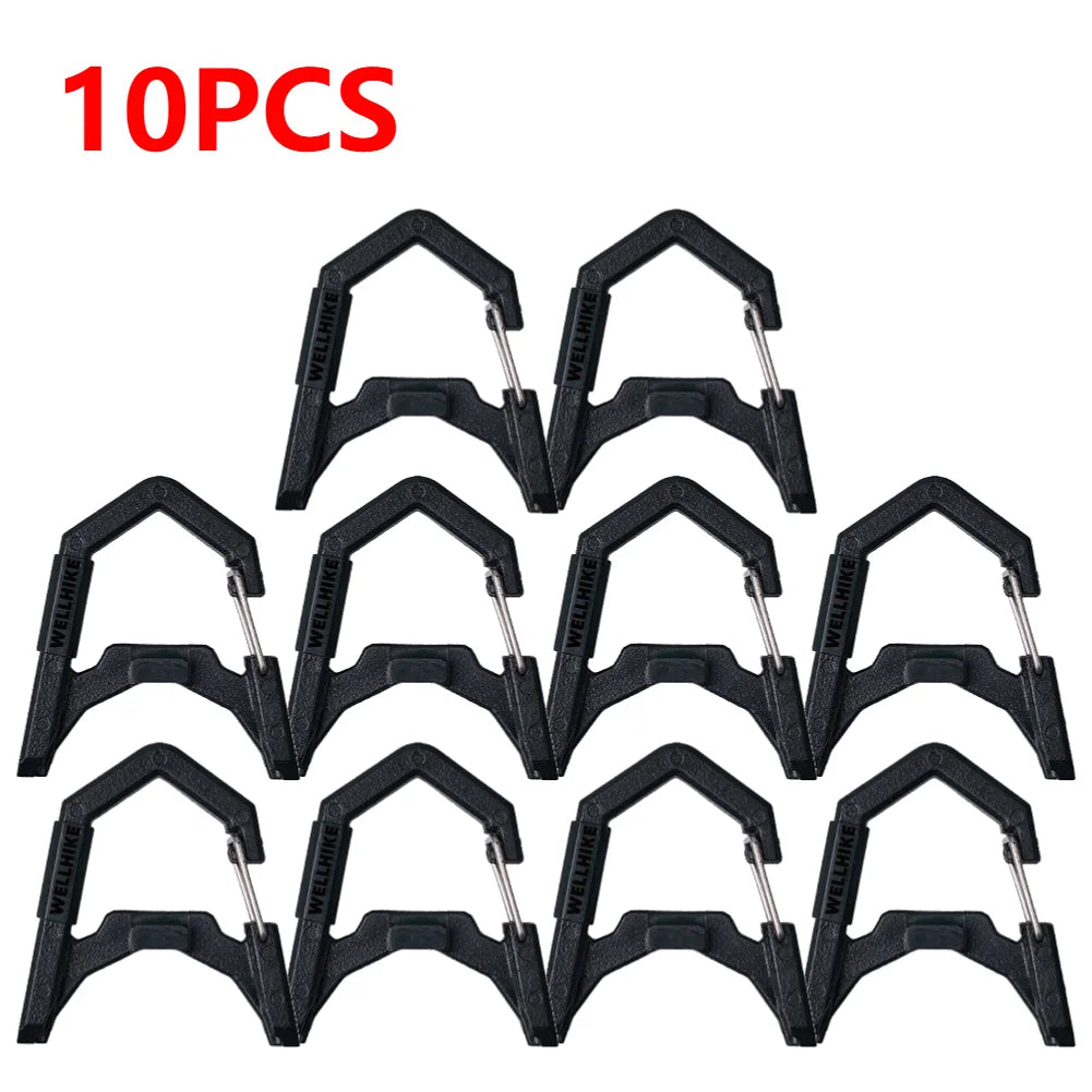 1-10pcs GZ Lamp Carabiner ABS Camping Lantern Hanging Buckle GZ Lantern Spring Buckle GZ Camping Light Accessories