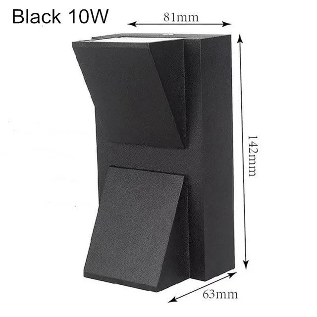 IP65 LED Outdoor Waterproof Wall Lamp 5W 10W Modern Simple Porch Garden Gate Patio Balcony Wall Light