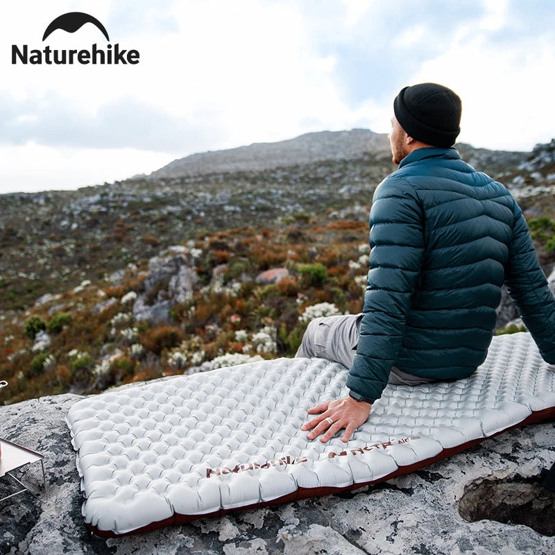 Naturehike Camping Inflatable Mattress R 5.8 Ultralight Portable Foldable Tent Sleeping Pad Outdoor Travel Hiking Beach Mat