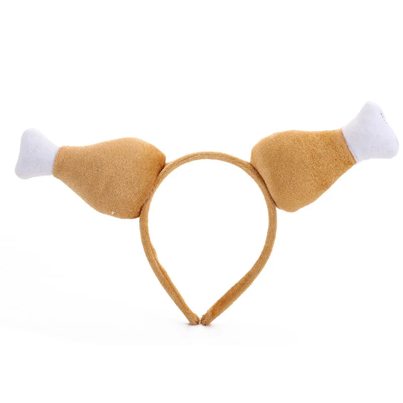 Chicken Leg Hat Thanksgiving Turkey Hat Irish Festival Oktoberfest Chicken Leg Hat Chicken Leg Hair Bands Party Hat