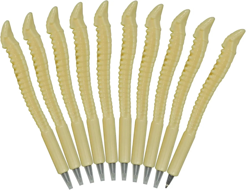 12 Pcs Novelty Bone Pens Spine Shape Ballpoint Pen for Doctor Nurses Present Party Favor Halloween day Back To School