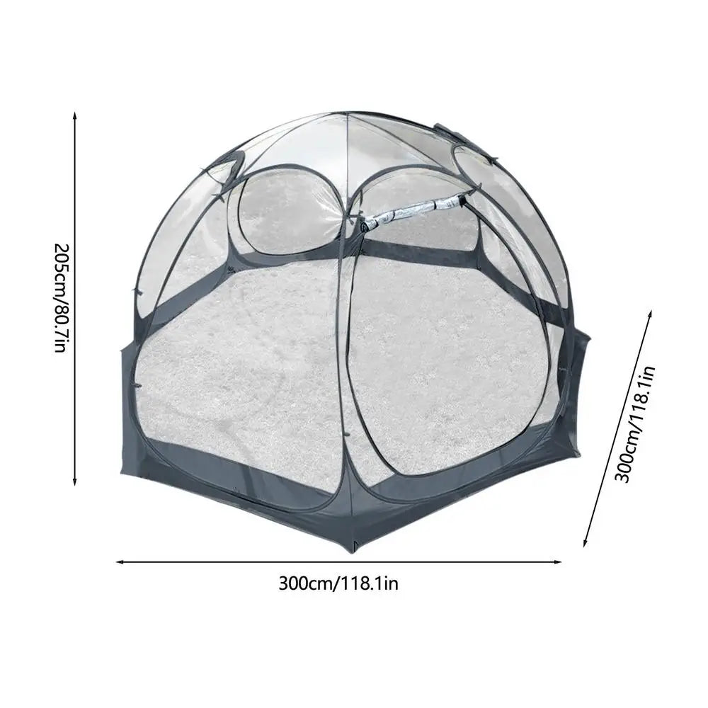 Transparent Thickened PVC Starry Star Tent Portable Spherical Outdoor Camping Tent Quick Opening Folding Tent Rainproof Shelter