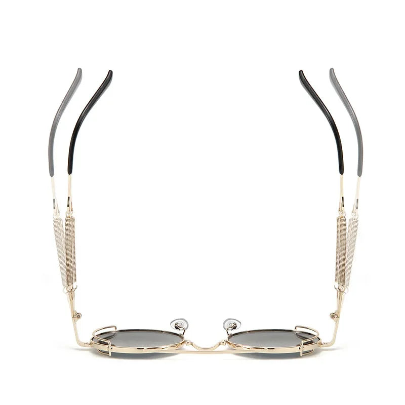 2022 New Metal Steampunk Sunglasses Men Women Fashion Round Glasses Bran age Sun Glasses High Quality Oculos de sol
