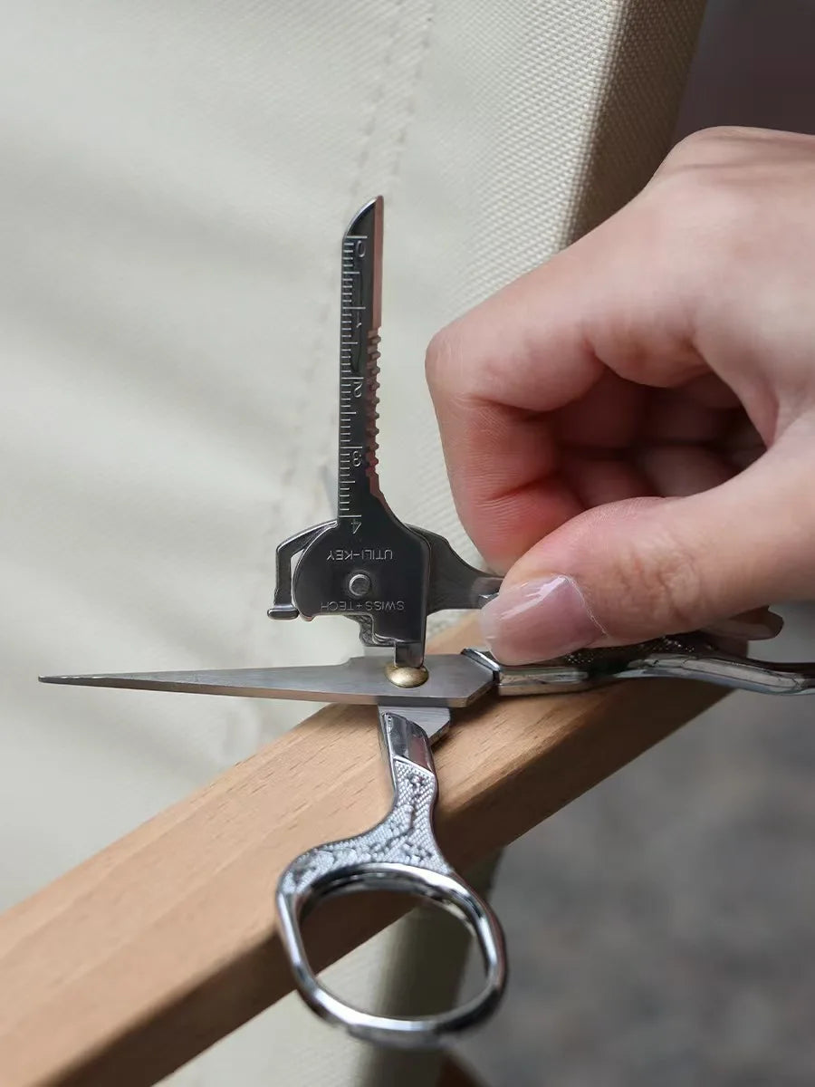 6-in-1 EDC Multi-Tool Keychain | Folding Screwdriver & Bottle Opener | Compact Survival Pliers for Camping & Outdoor