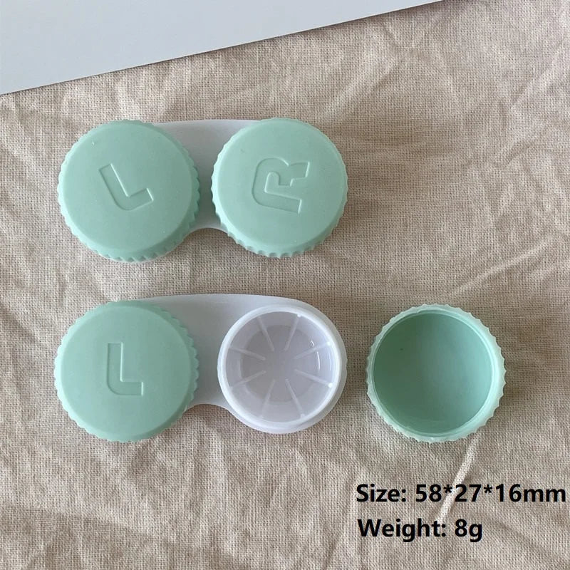 10PCS Multicolour Lenses Box Holder Travel Bottles Set Kawaii Contact Lenses Container Pupils Case Lens Kit Canister YXYJH05