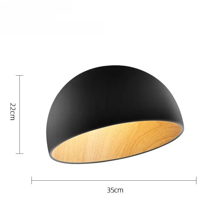 Nordic Bedroom Ceiling Light Creative Casual Personalized Slanted Wood Grain Japanese Style Master Bedroom Lighting Fixture