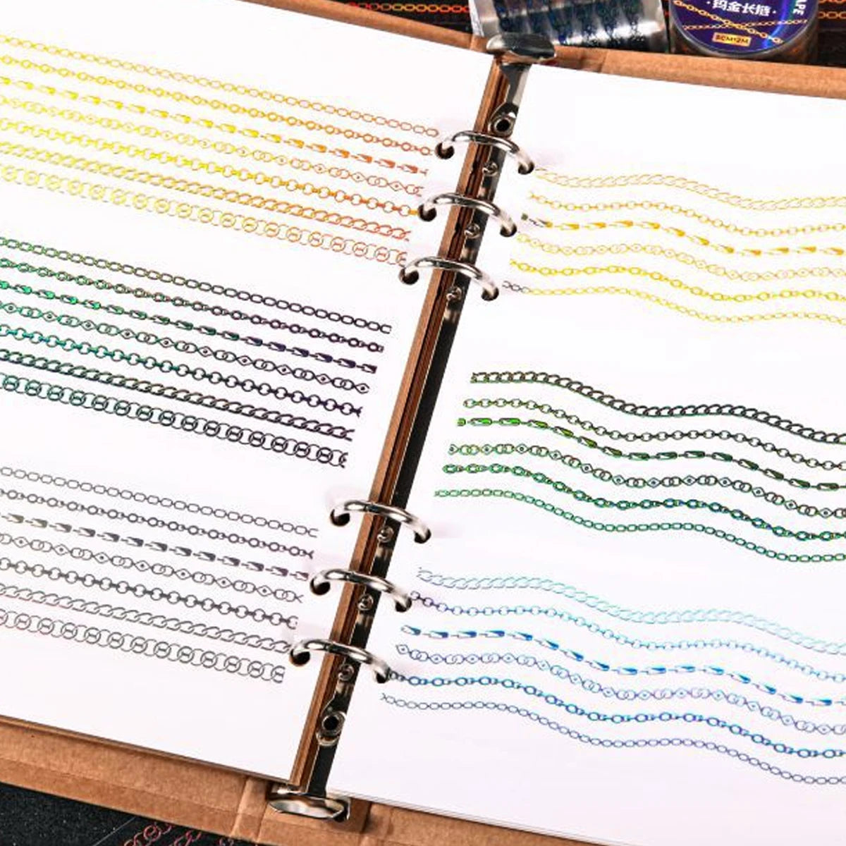 1Roll Decorative Adhesive tapes magic shadow and chain trail masking tapes Junk Journal Scrapbooking stikcers DIY